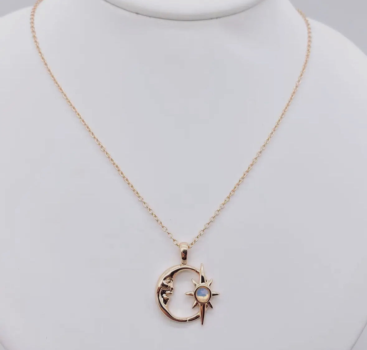 Star moon necklace